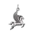 Sterling Silver Winged Flying Pegasus Charm