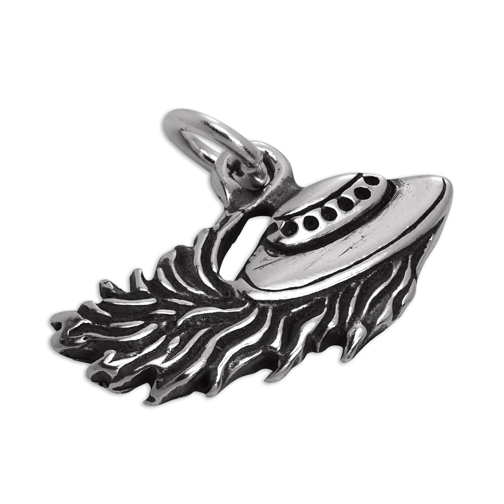 Sterling Silver UFO Landing Charm | TheCharmWorks