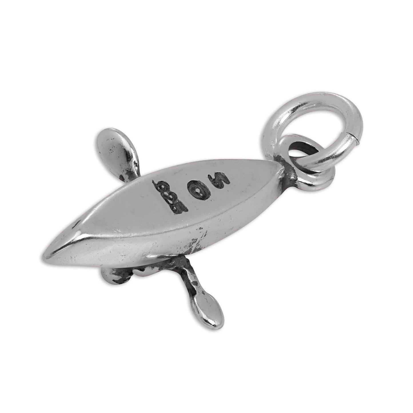 Sterling Silver Kayaker & Canoe Charm