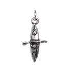 Sterling Silver Kayaker & Canoe Charm