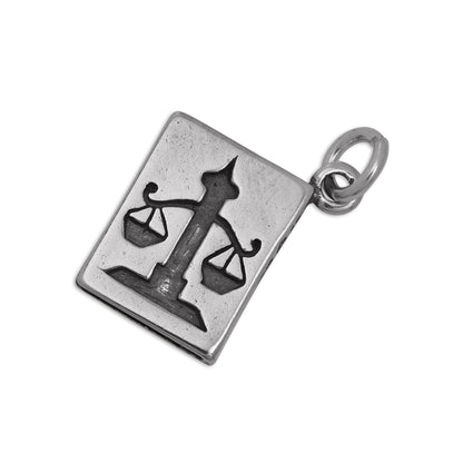 Sterling Silver Law Statute Book Charm