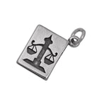 Sterling Silver Law Statute Book Charm