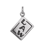 Sterling Silver Law Statute Book Charm
