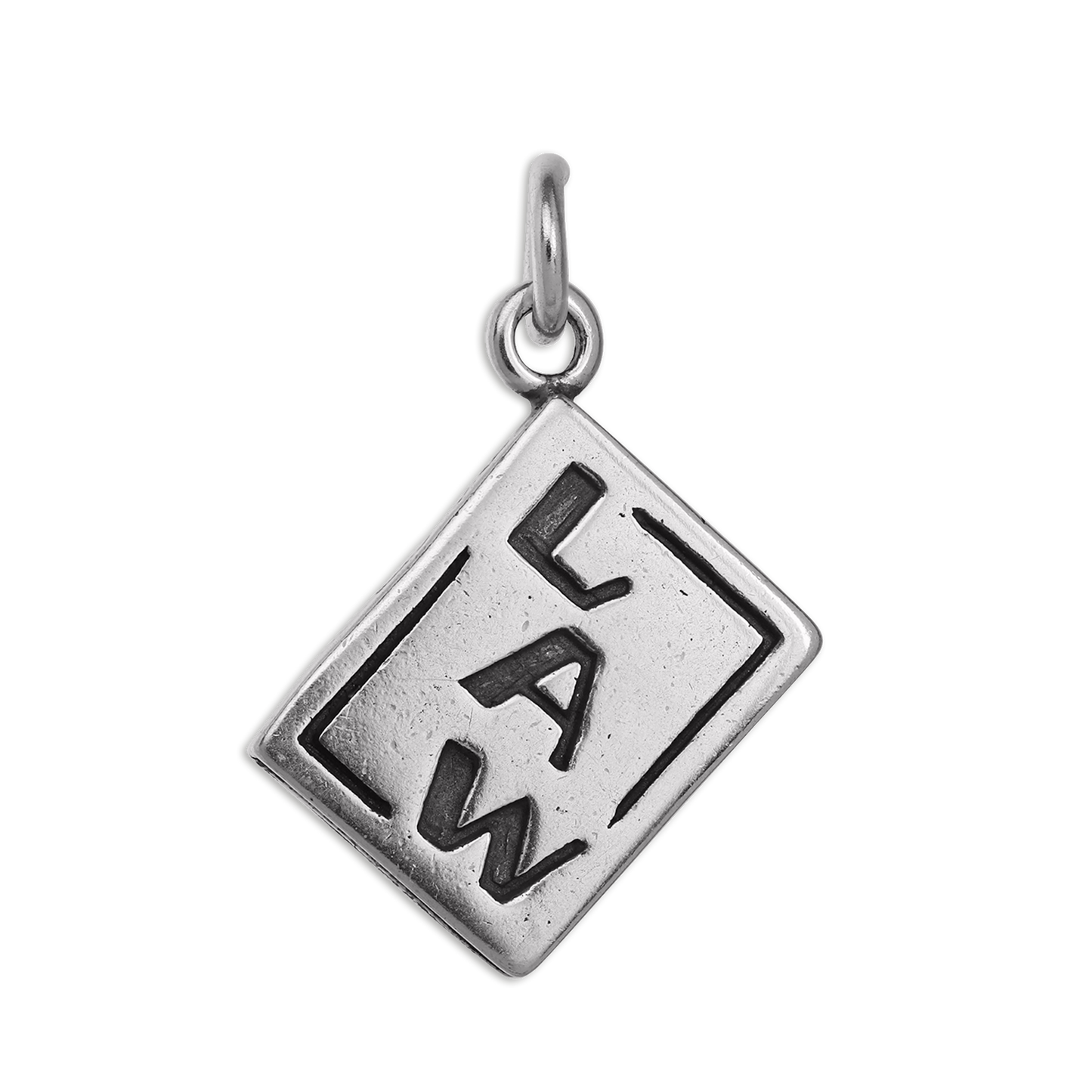 Sterling Silver Law Statute Book Charm