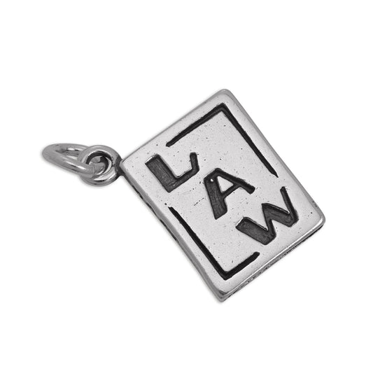 Sterling Silver Law Statute Book Charm