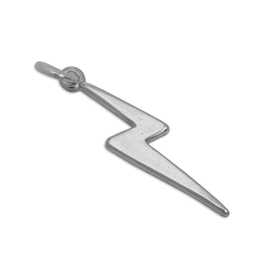 Sterling Silver Lightning Bolt Charm