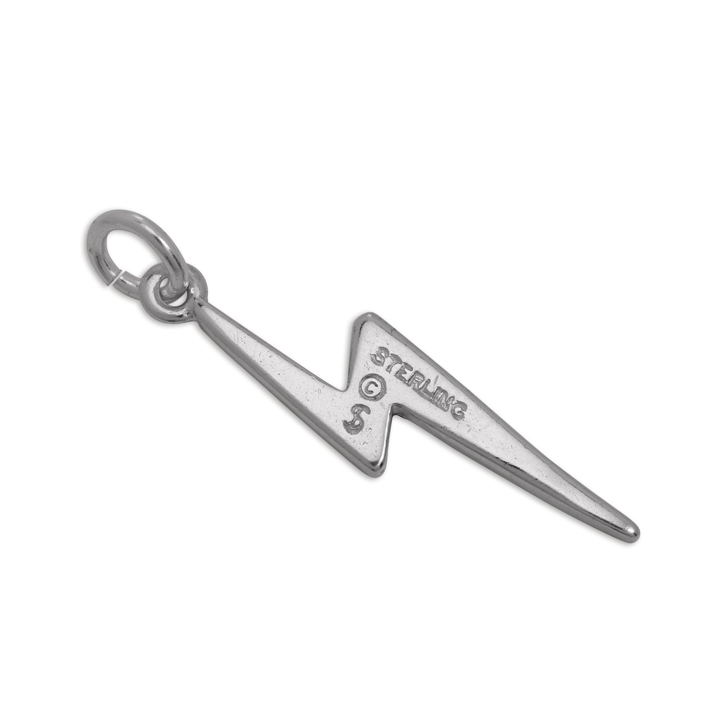 Sterling Silver Lightning Bolt Charm