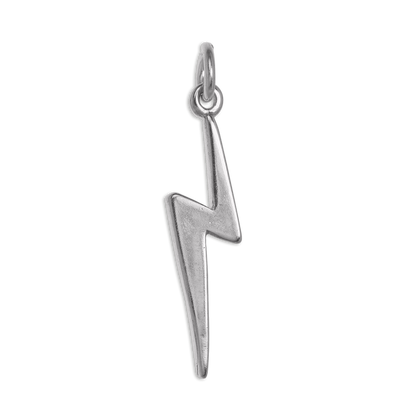 Sterling Silver Lightning Bolt Charm