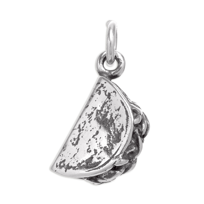 Sterling Silver Taco Shell Charm