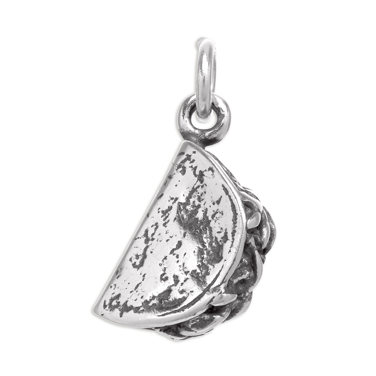 Sterling Silver Taco Shell Charm