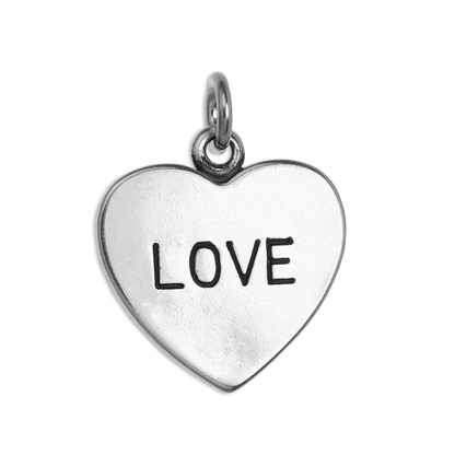 Sterling Silver Love Heart Charm