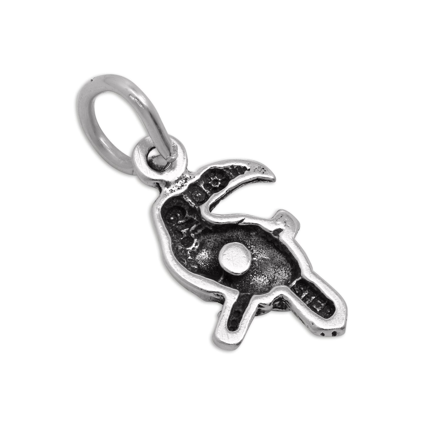 Tiny Sterling Silver Toucan Charm