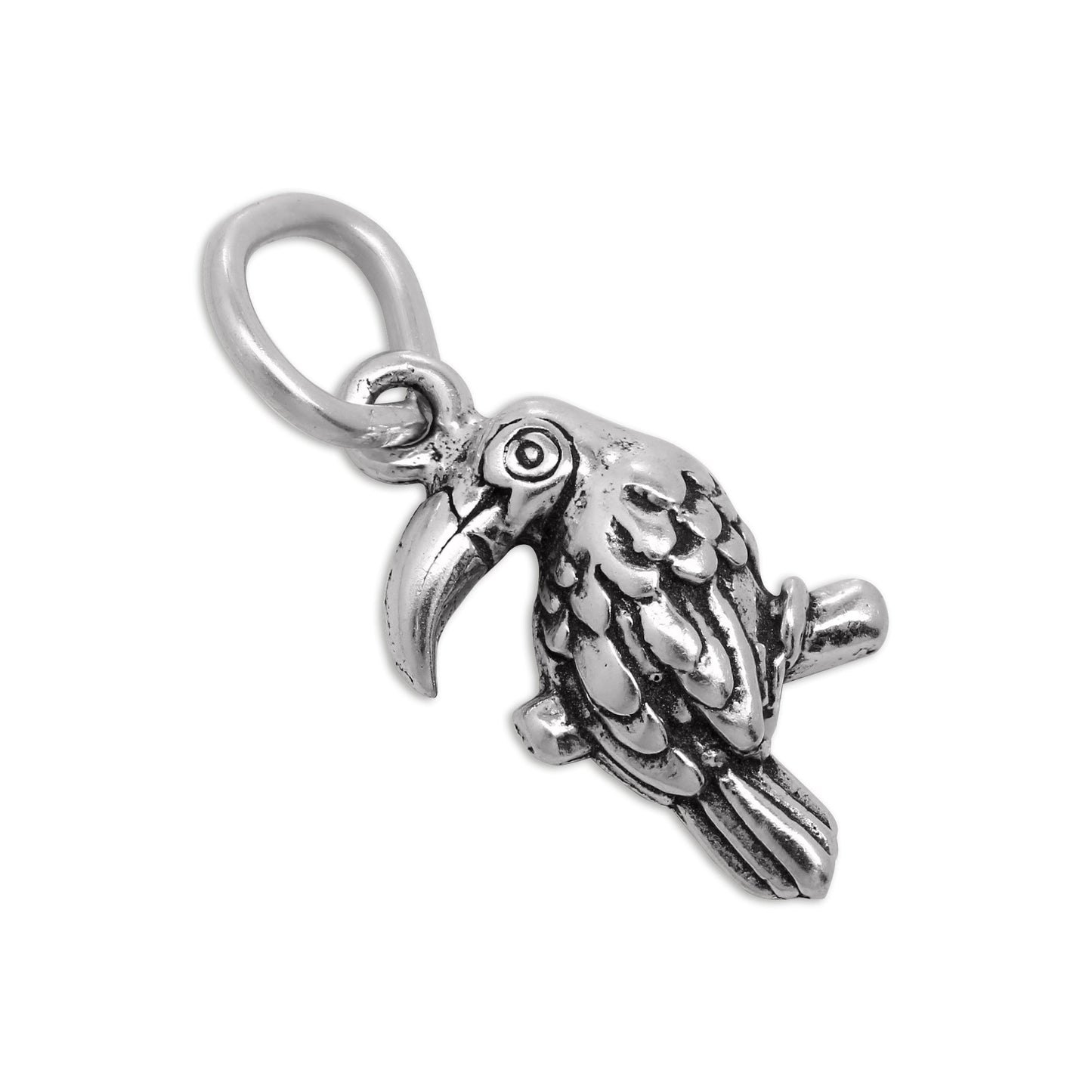 Tiny Sterling Silver Toucan Charm