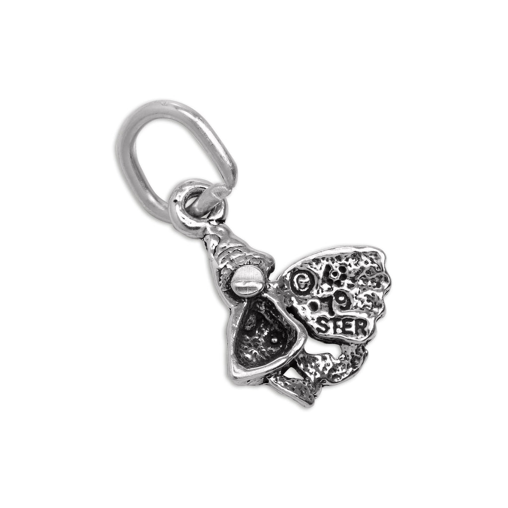 Tiny Sterling Silver Angelfish Charm