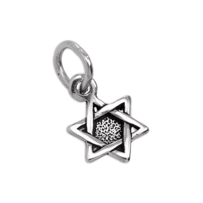 Tiny Sterling Silver Star of David Charm