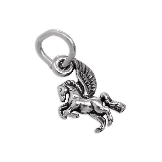 Tiny Sterling Silver Pegasus Charm
