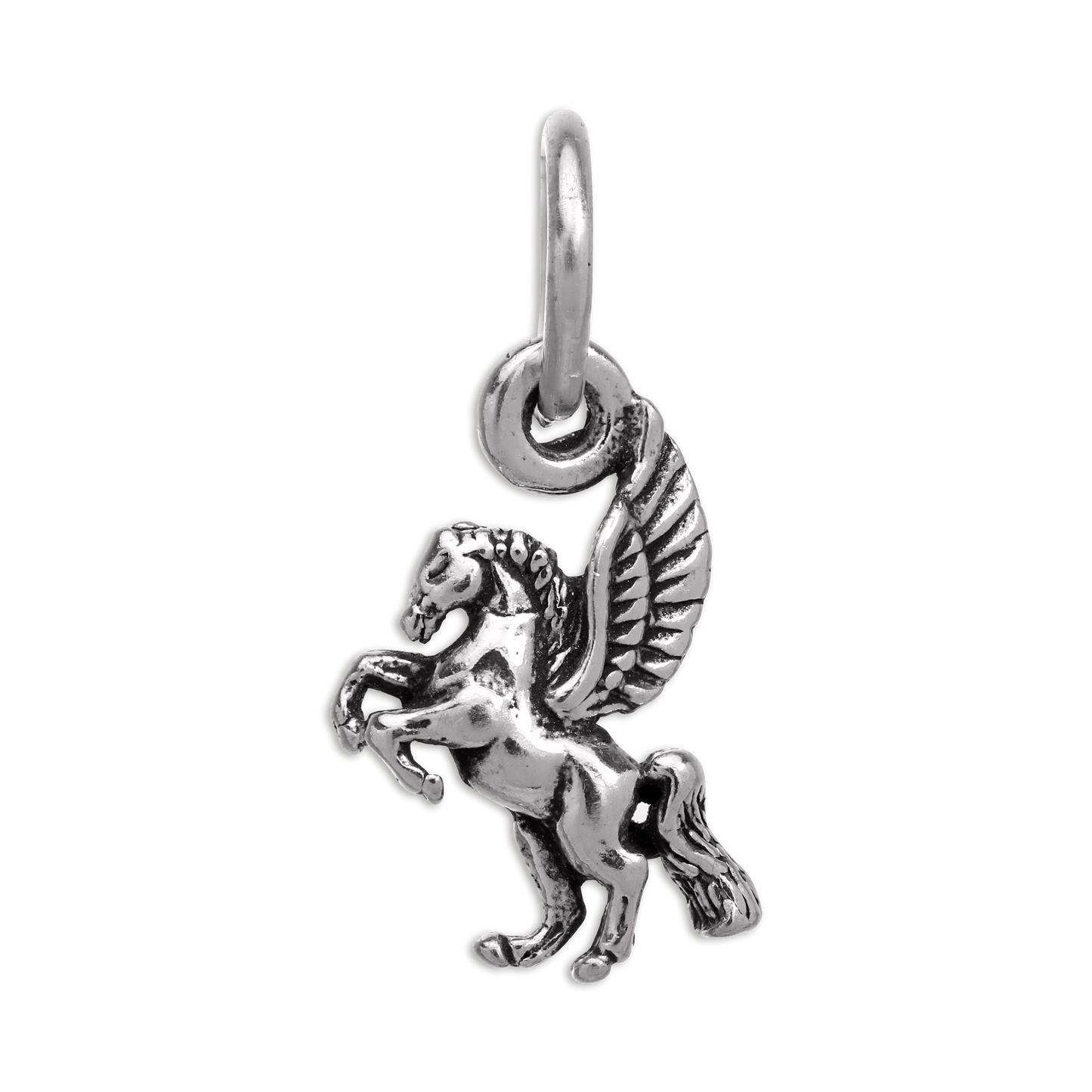 Tiny Sterling Silver Pegasus Charm