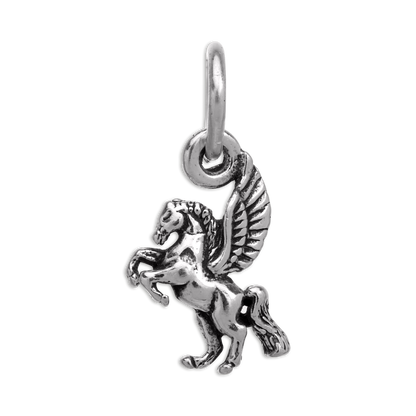 Tiny Sterling Silver Pegasus Charm