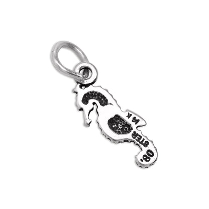Tiny Sterling Silver Seahorse Charm