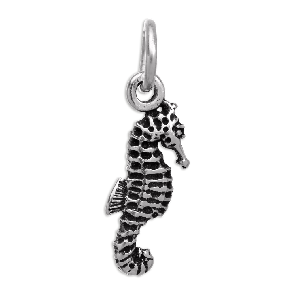Tiny Sterling Silver Seahorse Charm