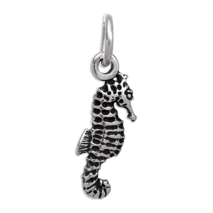 Tiny Sterling Silver Seahorse Charm