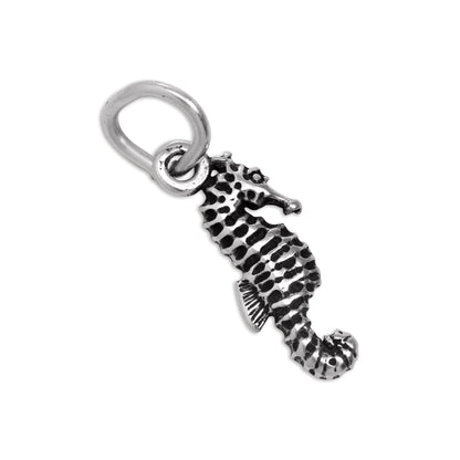 Tiny Sterling Silver Seahorse Charm
