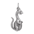 Sterling Silver Happy Dinosaur Charm