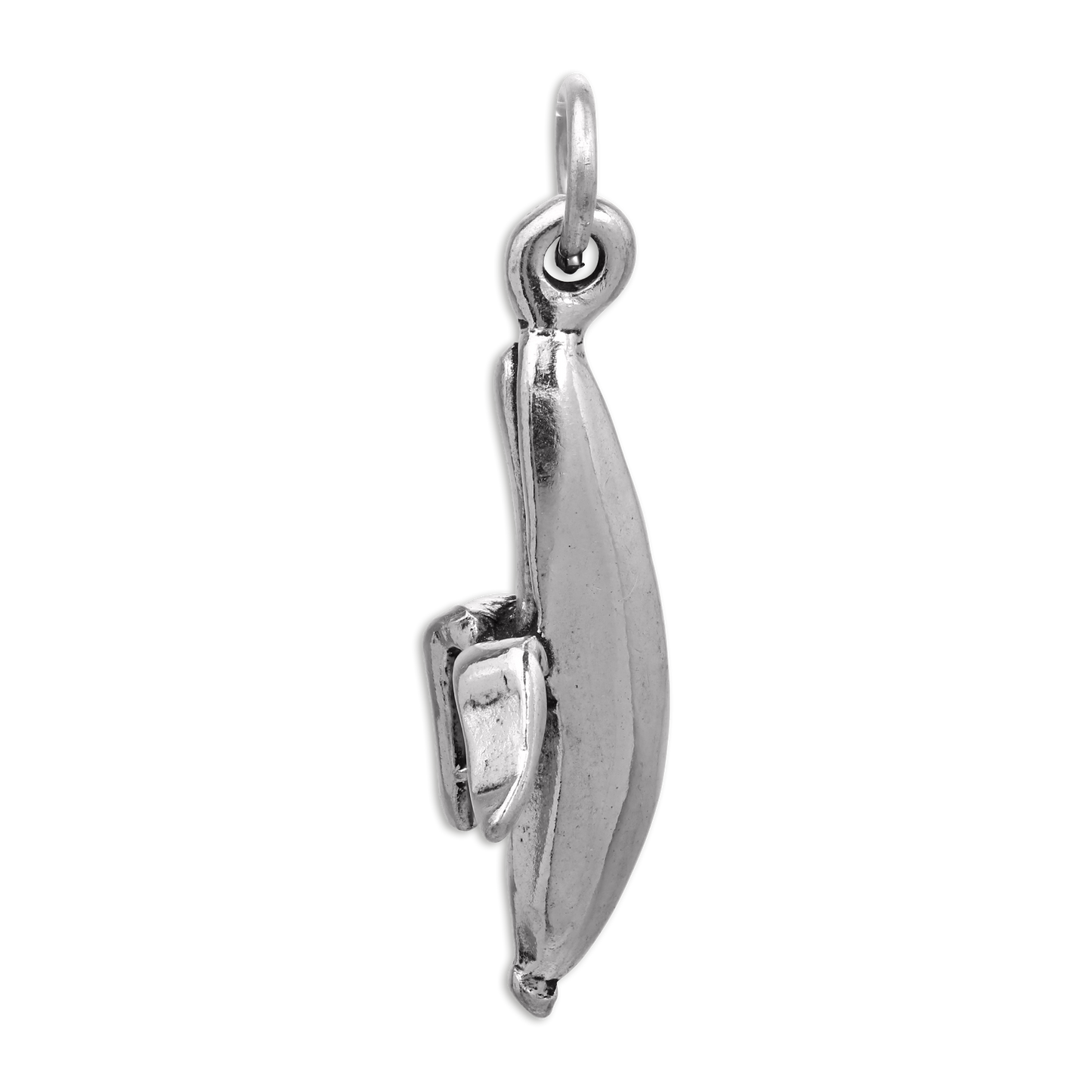 Sterling Silver Peeled Banana Charm