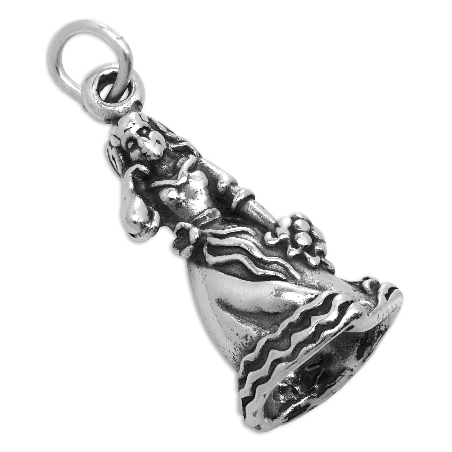 Sterling Silver 3D Bridesmaid Charm