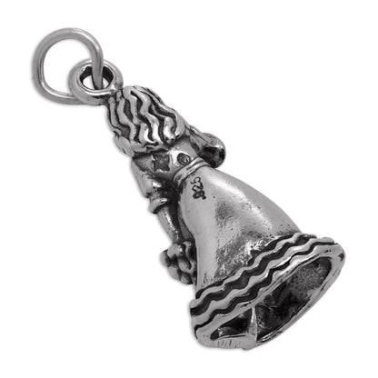 Sterling Silver 3D Bridesmaid Charm