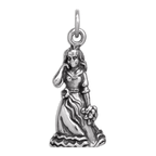 Sterling Silver 3D Bridesmaid Charm