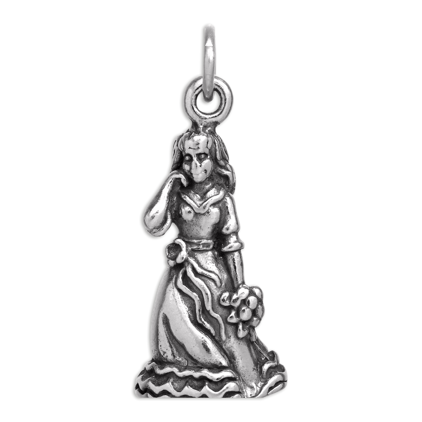 Sterling Silver 3D Bridesmaid Charm