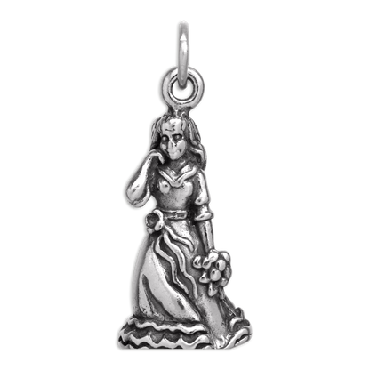 Sterling Silver 3D Bridesmaid Charm
