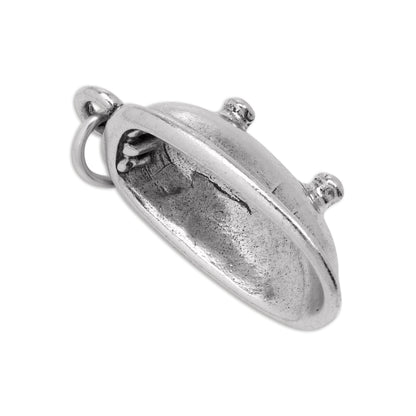 Sterling Silver 3D Bathtub Charm