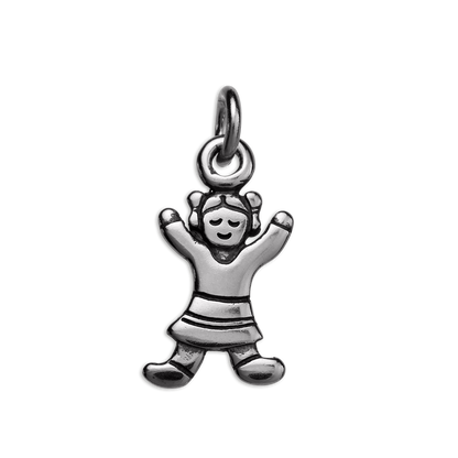 Sterling Silver Gingerbread Girl Charm