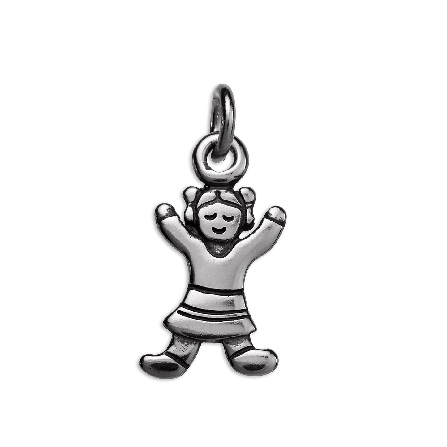 Sterling Silver Gingerbread Girl Charm