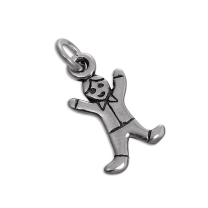 Sterling Silver Gingerbread Man Charm