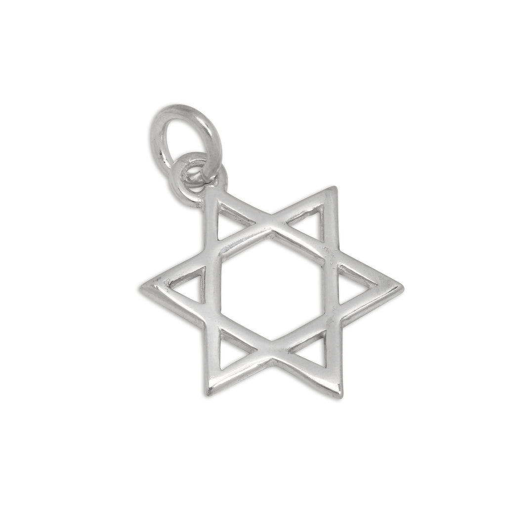 Sterling Silver Star of David Charm