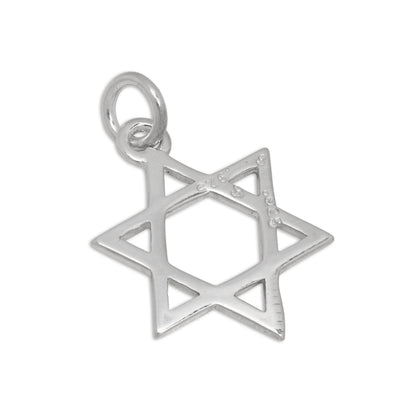 Sterling Silver Star of David Charm