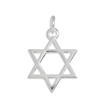 Sterling Silver Star of David Charm