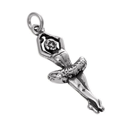 Sterling Silver Ballerina Charm