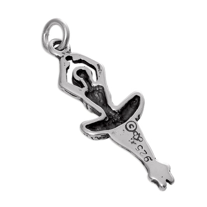Sterling Silver Ballerina Charm