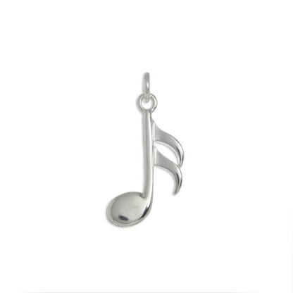 Sterling Silver Semi Quaver Music Note Charm