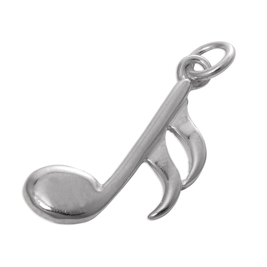 Sterling Silver Semi Quaver Music Note Charm