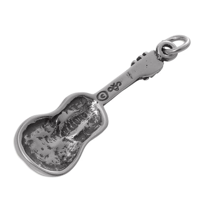 Sterling Silver Acoustic Guitar Charm