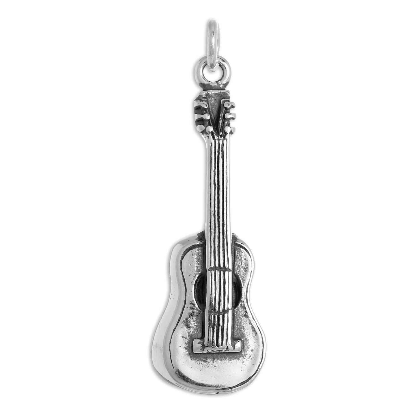 Sterling Silver Acoustic Guitar Charm