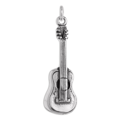 Sterling Silver Acoustic Guitar Charm