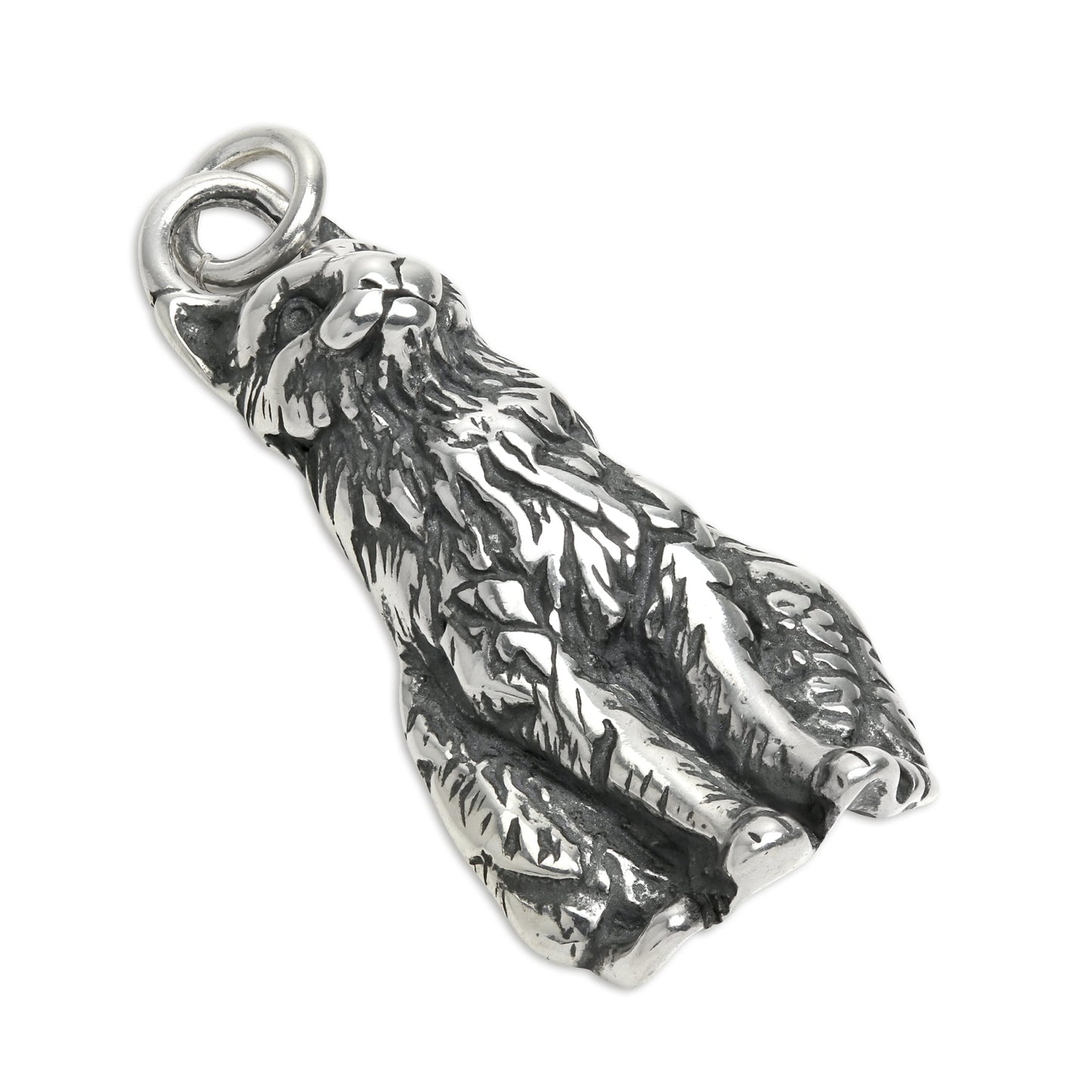 Sterling Silver Sitting Cat Charm