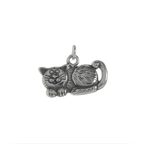 Sterling Silver Fat Cat Charm