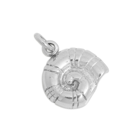 Sterling Silver Nautilus Sea Shell Charm